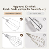 SUNATUR Wireless Rechargeable Electric Egg Beater Handheld Cream Whisk for Home Baking Philippines