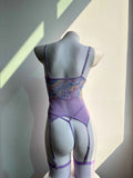Toucheart Erotic Lingerie with Stockings See-through Color Lace Uniform Body Shaping Patchwork Intimate Seductive Underwear Set