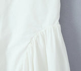 Foridol Summer Spring White Cotton Women's Dress Backless Halter Midi Party Dresses Elegant Vinatge A-line Vestidos 2025 New In