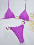 Triangle String Bikini 2026 Women Halter Swimsuit Solid Sexy Swimwear Female Bathers Bathing Swimming Swim Suit Beachwear
