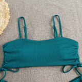 Sexy Bandeau Bikinis 2025 Women Brazilian Swimwear Female Swimsuit Two Pieces Bikini Set Bather Bathing Suits Girls Beach Wear