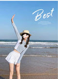 Female Sexy Split Swimsuit, Two Piece Set for Covering The Belly and Slimming, Hot Spring Sports Swimsuit