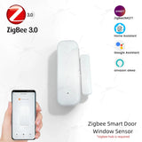 Zigbee Window Door Sensor Detection Magnetic Window Sensor Door Open Close Alarm Detector For Smart Home Automation Security Z2M