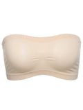 Women’s Strapless Seamless Tube Top Bra Anti-Slip Wireless Bandeau for Summer Outfit