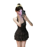 New High-end Popo Group Classic Bodian Cake Skirt, Slim Fit and Slimming One-piece Swimsuit for Women