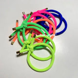 10PCS Women Elastic Hair Rubber Bands High Quality Girls Hair Bands Hair Scrunchies Gold Plated  Hair Accessories Hair Gum/Tie
