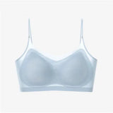 Ultra-thin Tube Tops Push Up Bras For Women Ice Silk Underwear Small Cup Sexy Lingerie Anti Droop Seamless Bras Summer Top