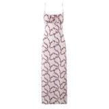 Foridol Floral Printed Boho Summer Long Dress Women Bowknot Strapless Midi Beach Vestidos 2025 Elegant Straight Sleeveless Dress