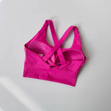 Women's Shock-Absorbing Yoga Sports Bra Summer Fitness Gathered Breasts Accessory Breathable Comfortable Yoga Sports Bra