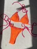 2025 Halter Wrinkled Weave Bikini Women Swimwear Female Swimsuit Two Pieces Bikini Set Brazilian Bathing Suit Swim Beach Wear