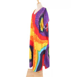 2026 New Colorful Kaftan Tunic Beach Dress Beach Wear Beachwear Beach Cover Up Cover-upsLoose Maxi Dress Female Women V4428
