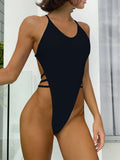Sexy Backless Bikinis One Piece Swimsuit Bandage Bikini Thong Swimsuit Swimwear Biquini Conjunto De Bikini Tankini Beachwear