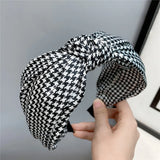 Ethnic style fabric knotted headband wide edge non-slip hairband fashion women's hair accessories