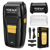 hiena Hair Clipper Professional Hair Cutting Machine Adjustable Hair Trimmer Electric 9000 RPM Barber LED Clipper for Men
