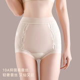 French lightweight underwear, comfortable butt-lifting, seamless extended crotch mulberry silk briefs