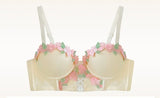 MOYISU Light Luxury Japanese Sweet Push-Up Bralette for Small Chest Women, Summer Thin Sexy Lingerie Pure Desire Underwear