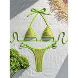 Sexy Extreme String Mini Micro Thong Bikini Female Swimsuit Women Swimwear Two-Pieces Bikini Set Bather Bathing Suit Swim V8373