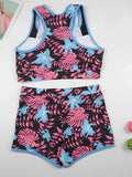 2026 Sporty High Waist Swimsuit Women Floral Printed Swimwear Female Bathers Bathing Swimming Swim Suit Beachwear