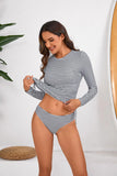 Long-sleeved Sunscreen Swimsuit European and American Split Surf Suit Cross-border Swimsuit Bikini Women's Bikini Wetsuit Set