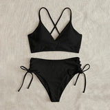 Sexy Bandage High Waist Brazilian Bikinis Sets Swimsuit Swimwear Swimming Suit for Women  New Bikini Mujer Biquinis