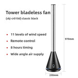 2025 NewHousehold Bladeless Fan Mute Energy-Saving Remote Control Wide-Angle Air Supply Adjustment Safety Anti-Pinch Hand Office