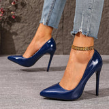 2026 Plus Size 45 Summer Elegant White Stiletto Pumps Pink Sexy Pointy Toe Thin High Heels Shoes Women Black Office Lady Shoes