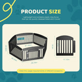 JHK Plastic Dog Playpen Expandable Pet Fence Indoor Outdoor