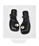 Beach Flip Flop Clip Toe Women Flats Slippers Shoes Outdoor Casual Ladies Low Heel Slides