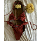 Micro Bikinis 2026 Sexy Swimsuit Women Swimwear Push Up Brazilian Bikini Set Print Biquini Summer Halter Beachwear Female