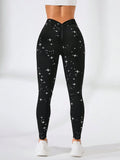 Trendy Starry Sky Sportswear Woman Gym Yoga Pants Seamless High Waist Women Sports Leggings Tummy Control Squat-Proof