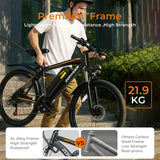 【1 Year Warranty】M26 Electric Bicycle 1000W Peak Motor 360WH Lithium Battery Electric Bike  26 Inch city E-bike UL2849