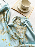 Small Cherry Print Pajamas Set Spring Summer Halter Pants Two Piece Thin Home Wear Women