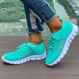 Spring Autumn Solid Breathable Mesh Flat Shoes Women Plus Size Non Slip Sock Sneakers Woman Comfortable Soft Sole Sport Shoes