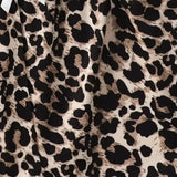 Women's Pajamas Set Sexy Lingerie Leopard Print Sling Sleepwear V-Neck Sleeveless Top and Shorts Sets Pyjamas Homewear