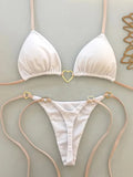 Triangle Thong Bikini 2026 Women Halter Swimsuit Solid Sexy Brazilian Swimwear Female Bathers Bathing Swimming Swim Suit Beach