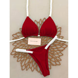 New Micro Bikinis Push Up Women Swimsuits Sexy Swimwear Brazilian Bikini Set Thong Biquini Solid Swimsuit Summer Beachwear
