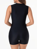 2026 Zipper Sleeveless Slim Swimsuit Women One Piece Swimwear Female Bather Bathing Swimming Swim Surf Suit Beachwear Rush Guard