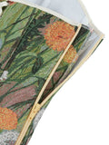 New court Corset dandelion plant flower lace-up and wear corset.