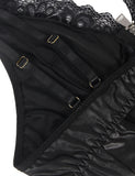Plus Size 5XL Faux Leather Leotard Shiny Zipper Front Bodycon Mini  Lingerie Dress Sexy Costume Shiny Cocktail Party Dress