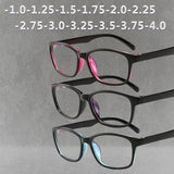 Black Frame Myopia Glasses -1.0 -1.25 -1.50 -1.75 -2.0 -2.5 -3.0 -4.0 Women Men Finished  Short-sight Eyewear
