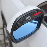 for Toyota Rav4 CHR Yaris Prius Avensis Corolla Camry Highlander GR 86 Accessories 2pcs car Rearview mirror Carbon fiber Rain