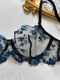 Sexy Sheer Lingerie Set Embroidery Transperant Pornostar Lenceria Sensual Mujer Seducive Conjunto Ropa Interior Set Intimo Lace