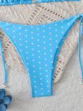 Triangle Halter Thong Bikinis 2026 Women Sexy Swimsuit Dot String Swimwear Female Bathers Bathing Swimming Swim Suit Beachwear