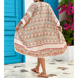 Printed Long Sleeve Crochet Knitted Cardigan Tunic Beach Cover Up Cover-ups Beach Dress Beach Wear Beachwear Female Women K7203