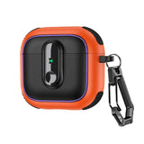 2025 Armor Lock Earphone Cover For AirPods 4 Pro2 3 2 1 Case TPU PC Shockproof Headphone Box For AirPods Pro 2 2nd 4th Cases