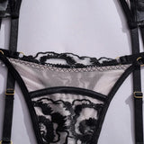 Toucheart Sexy Lingerie Set Mesh Lace Patchwork Sexy Underwear with Ring Waist Seal Women's Underwear Exotic Style Sexy Suit New