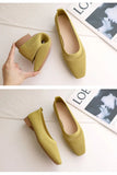 Breathable Mesh Fashion Flats For Women Spring Summer Flat Shoes Square Toe Slip-on Loafers Soft Sole Girls Daily Walking Shoes