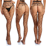 One Piece Pants Sexy lingerie Women Plus Size Tights Stamping Diamonds Crotchless Pantyhose Mesh Hollow Out Legging Stockings