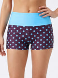Summer Women's Dot Print Mini Casual Shorts Elastic High Waist Fold Over Slim Fit Shorts 2026 Fashion Going Out Daily Sporty