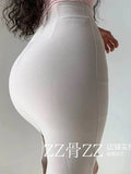 WOMENGAGA Mid Length Skirt For Elegance Apricot Slim Mini Dress Sweet Sexy Korean Women 2023 Skirts High Waist Fashion HGR0